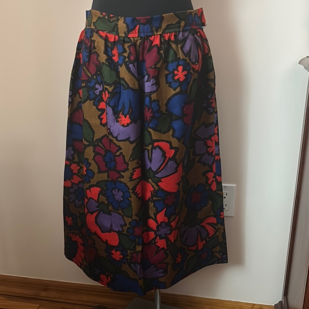 Vintage Floral Skirt handmade size M